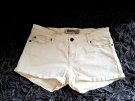 Spodenki szorty jeansowe Stradivarius kremowe M/L