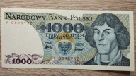 1000 zł 1975 seria Y stan 1 (UNC) rzadkie A.Szparło - L6