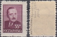 478** brązowolila , c. tło , pap. x2b , ZL 10 3/4 , gw.+opis Jerzy Walocha