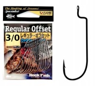 Hak haczyki Sasame Regular Offset 20ROC Roz 3/0 spinning guma przynęta