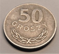 50 GROSZY ALUMINIUM POLSKA 1974 ROK PRL ŁADNA