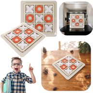 GRA PLANSZOWA DLA DZIECI KOLKO I KRZYK DREWNIANA UKLADANKA DO ZABAWY