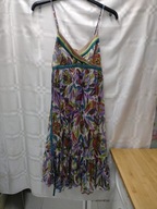 NAFNAF Sukienka roz 38/10 JEDWAB żorżeta jak NOWA