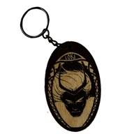 Brelok Mitologia Nordycka | Loki | Wikingowie | Grawer | Drewno + Łańcuszek