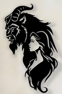 Beauty and the Beast Dekoracja Ścienna Panel Wall Art