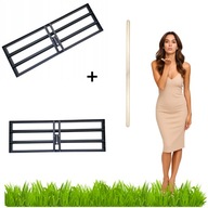 RĘCZNY NIWELATOR TERENU 120X40 CM + TRZONEK RÓWNIARKA DO TRAWY PODŁOŻA