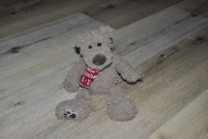 pluszak maskotka uroczy miś z szalikiem