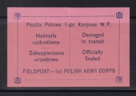 Poczta Polowa, 1 korpus W.P. podlepka /BL/
