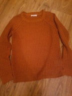 Ażurowy miedziany sweterek 36/38.