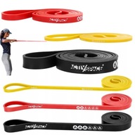 ZESTAW 3 GUM OPOROWYCH TAŚMY GUMY OPOROWE DO ĆWICZEŃ POWERBAND FITNESS DOMU