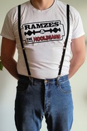 Czarne szelki męskie marki Violence NOWE wąskie Skinhead Punk