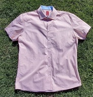 Koszula męska Pure cotton biel /orange paski koł. 42 ,182 r. L/54, nowa