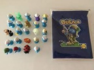 STIKEEZ SMERFY KOMPLET 24 SZTUK FIGUREK NOWE PLUS WORECZEK NA FIGURKI