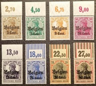 III RZESZA - OKUPACJA BELGII **czysty - GÓRNY MARGINES Z NUMEREM - GABINET