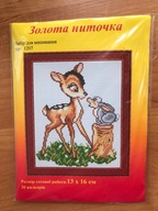 Haft krzyżykowy_Zestaw (wzór+mulina+kanwa+igła)