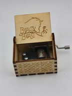 Pozytywka Beauty and the Beast drewniana grawerowana melodyjka prezent