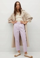 M A N G O jeansy fioletowe lawendowe luźne mom balonowe slouchy boyfriend