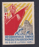 Gdańsk, Danzig, III Targi 1925 reklama, rzadkie /DF/
