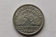 50 CENTIMES 1943 R. FRANCJA - BK64