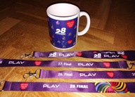 KUBEK 28. FINAŁ + zestaw 4 smyczy kolekcja pamiątki gramy razem dla WOŚP