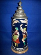 okazja--[@oc] Przesliczny -Stary kufel-28cm ok, 1900r -19-