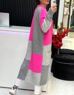 Sweter Kardigan Kolorowe Kwadraty PP