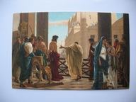 OPOWIEŚCI BIBLIJNE JEZUS U PIŁATA ECCE HOMO przedwojenna POCZTÓWKA JUDAIKA