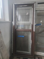 Okno PCV 86 x 211 orzech dwustronny
