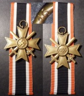 Kriegsverdienstkreuz 2 klasy z mieczami. KVK Krzyż zasługi sygnowany 16