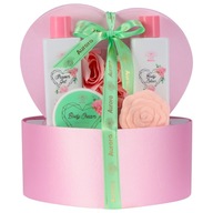 AURORA Zestaw prezentowy Serce 5 el. Róż