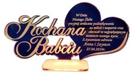 PODZIĘKOWANIA GRAWEROWANE DLA BABCI ŚLUB LED 4 KOLORY