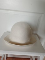 kapelusz beżowy kremowy xs