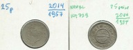 Nepal 25 paise 1957
