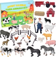 Kalendarz adwentowy gospodarstwo rolne traktor FARMA figurki zwierzęta