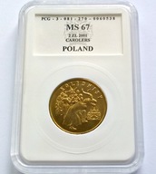 2 ZŁOTE 2001 KOLĘDNICY / MS67 PCG