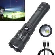 BARDZO MOCNA LATARKA TAKTYCZNA ZOOM KABEL USB-C IDEALNA NA PREZENT!