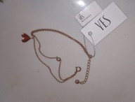 podwójna bransoletka z perłą z certyfikatem - serbro pozłacane 925