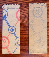 Małe torebki papierowe MHD Poznań (2 różne)