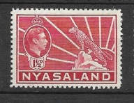 Nyasaland xx S903 JVI fauna lampart MNH VF 11funtów