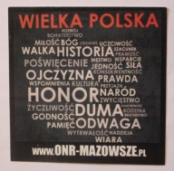 WIELKA POLSKA - ONR - MAZOWSZE - MIŁOŚĆ BÓG OJCZYZNA HONOR - NAKLEJKA