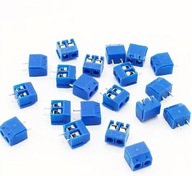Złączka PCB 2Pin raster 5.0mm 10 sztuk blue