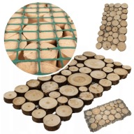 ŚCIEŻKA OGRODOWA DREWNIANA PODEST TARAS PLASTRY DREWNA CHODNIK 40X80 CM