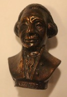 GEORG WASHINGTON - PIĘKNA FIGURKA - POPIERSIE, ODLEW 55 mm ( 5,5 cm)