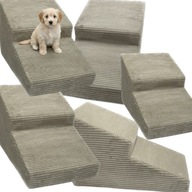 SCHODKI DLA PSA I KOTA 2 STOPNIE 40 CM – TKANINA POSO SZTRUKS