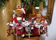 STROIKI Świąteczne w KUBECZKACH ozdoba Bożonarodzeniowa dekoracja na stół