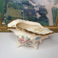 Duża Muszla Porcelanowa 30 cm Ecru Ozdobna