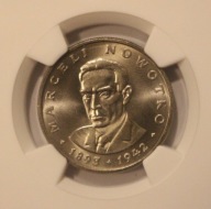 20 ZŁ ZŁOTYCH 1976 MARCELI NOWOTKO NGC MS 66 - RARYTAS w TAKIEJ NOCIE