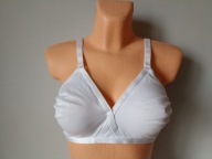 Śliczny biustonosz komfortowy GEORGE UK 38C EUR 85C biały