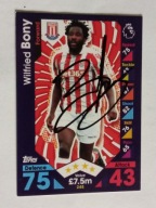 Karta topps autograf Stoke City Wilfried Bony Premier League