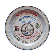 Patera okolicznośc. Colditz, nagroda na wystawie drobiu Lichtenstein 1987.